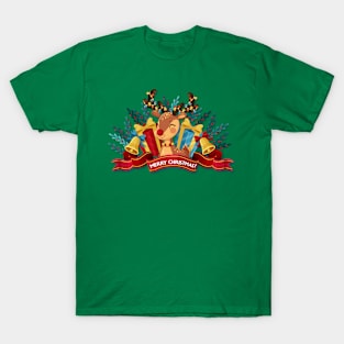 Merry Christmas Rudolph The Red Nosed Reindeer T-Shirt